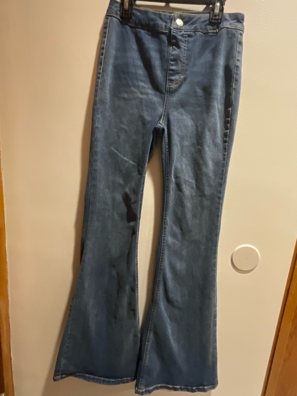 Vanilla Star Light Blue High-Rise Flare Jeans